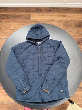 Men's VISSLA Quilted Hooded Jacket - Navy